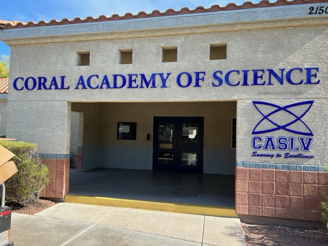 Coral Academy of Science Building Sign